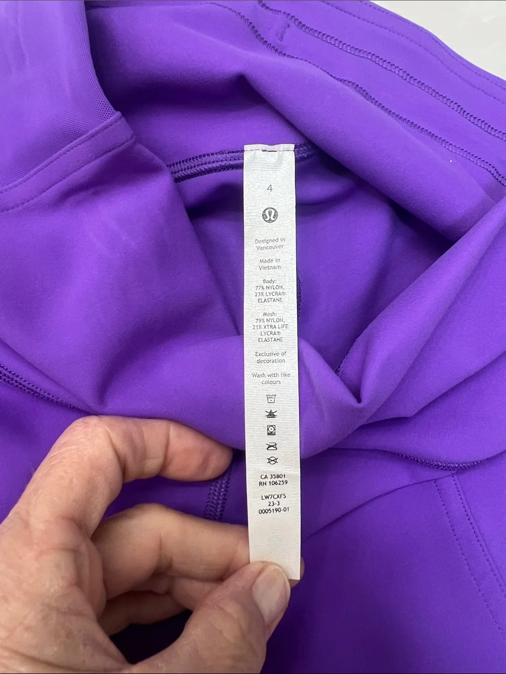 Lululemon Winder Train Mesh Panel High-Rise Short 6” Atomic Purple W7CXFS